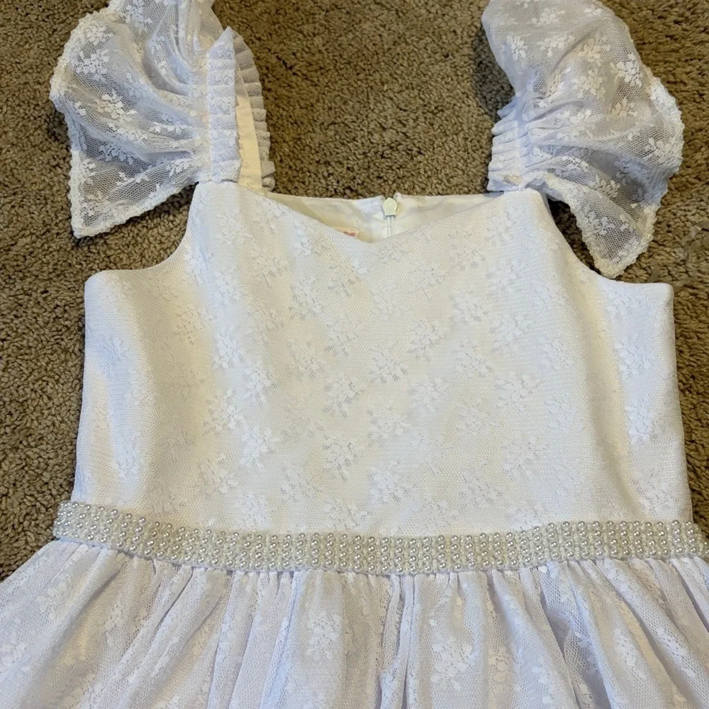Bonnie Jean White Dress 1st Communion Wedding Size 12 NWT